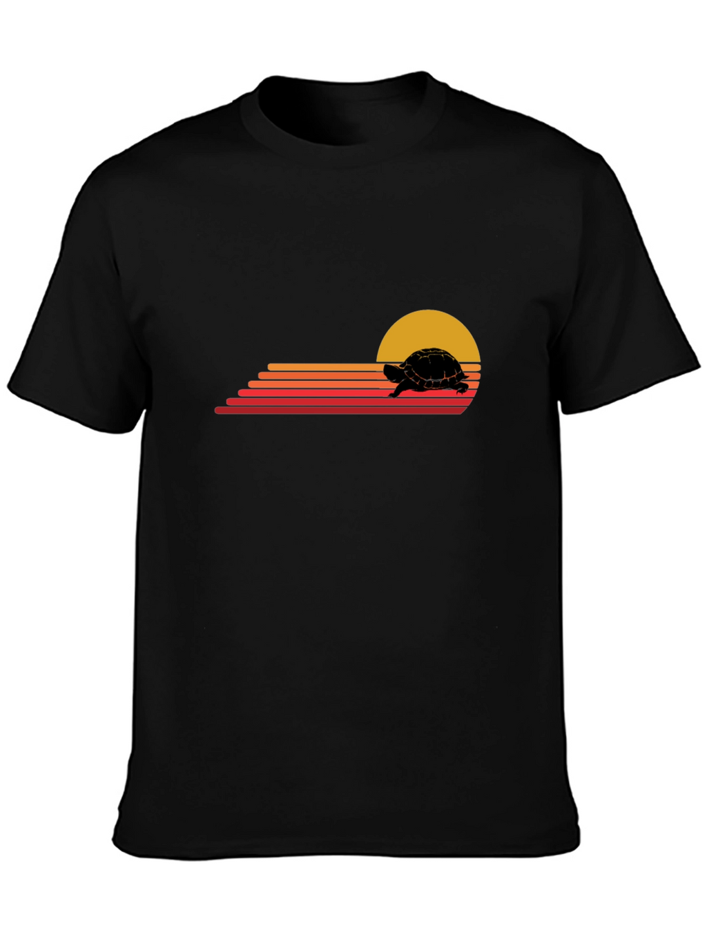 Retro Turtle Sunset Graphic Tee