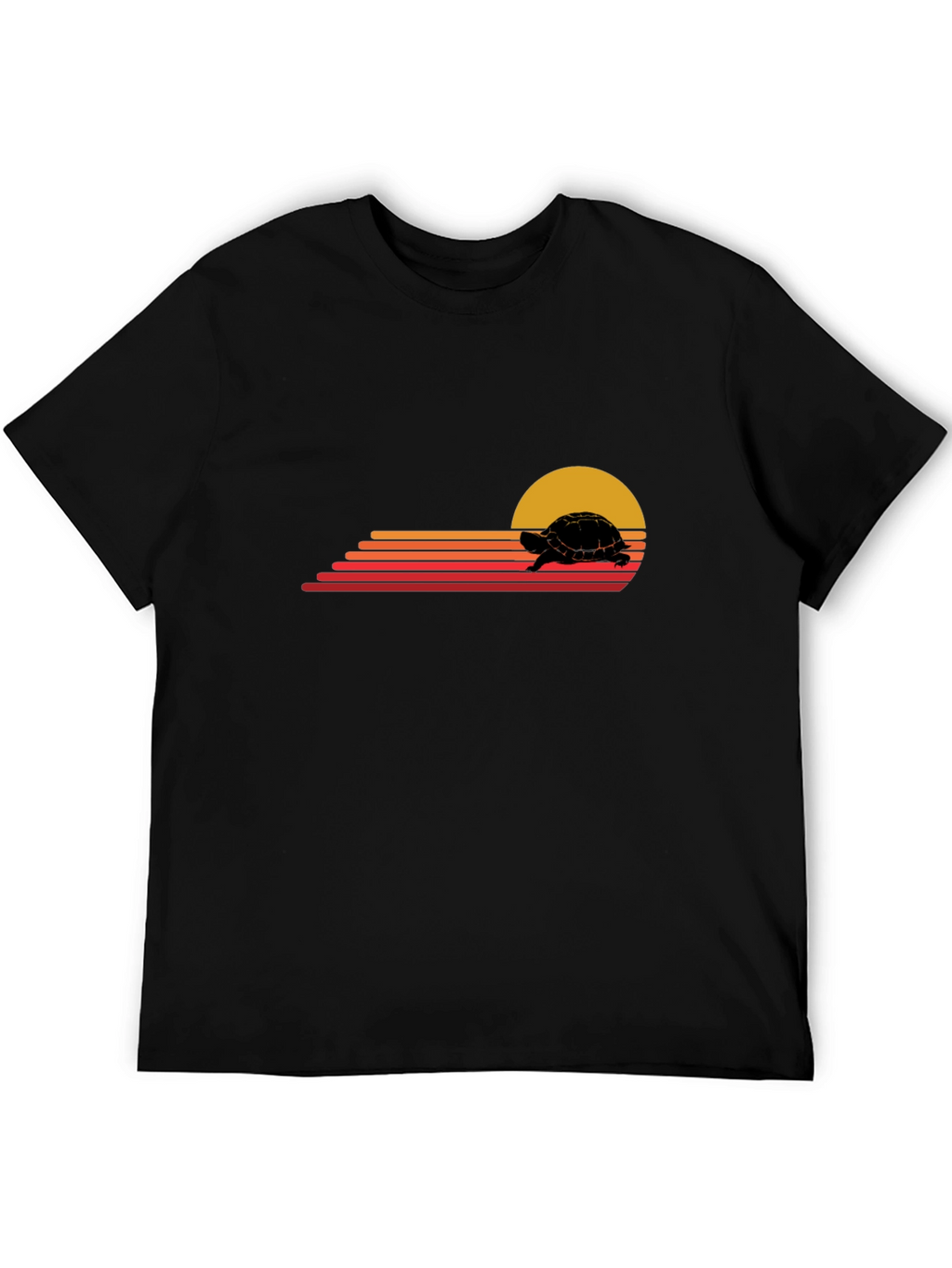Retro Turtle Sunset Graphic Tee