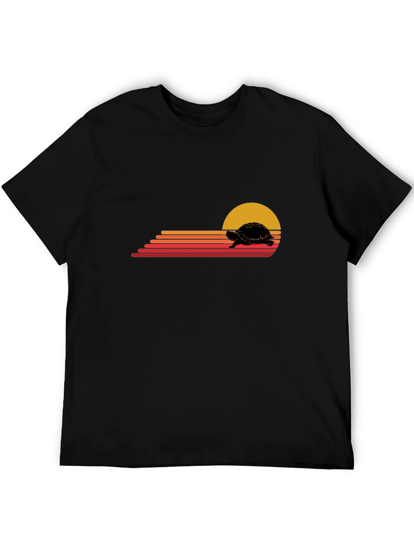 Retro Turtle Sunset Graphic Tee