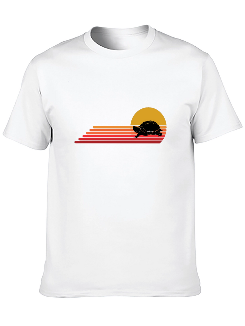 Retro Turtle Sunset Graphic Tee