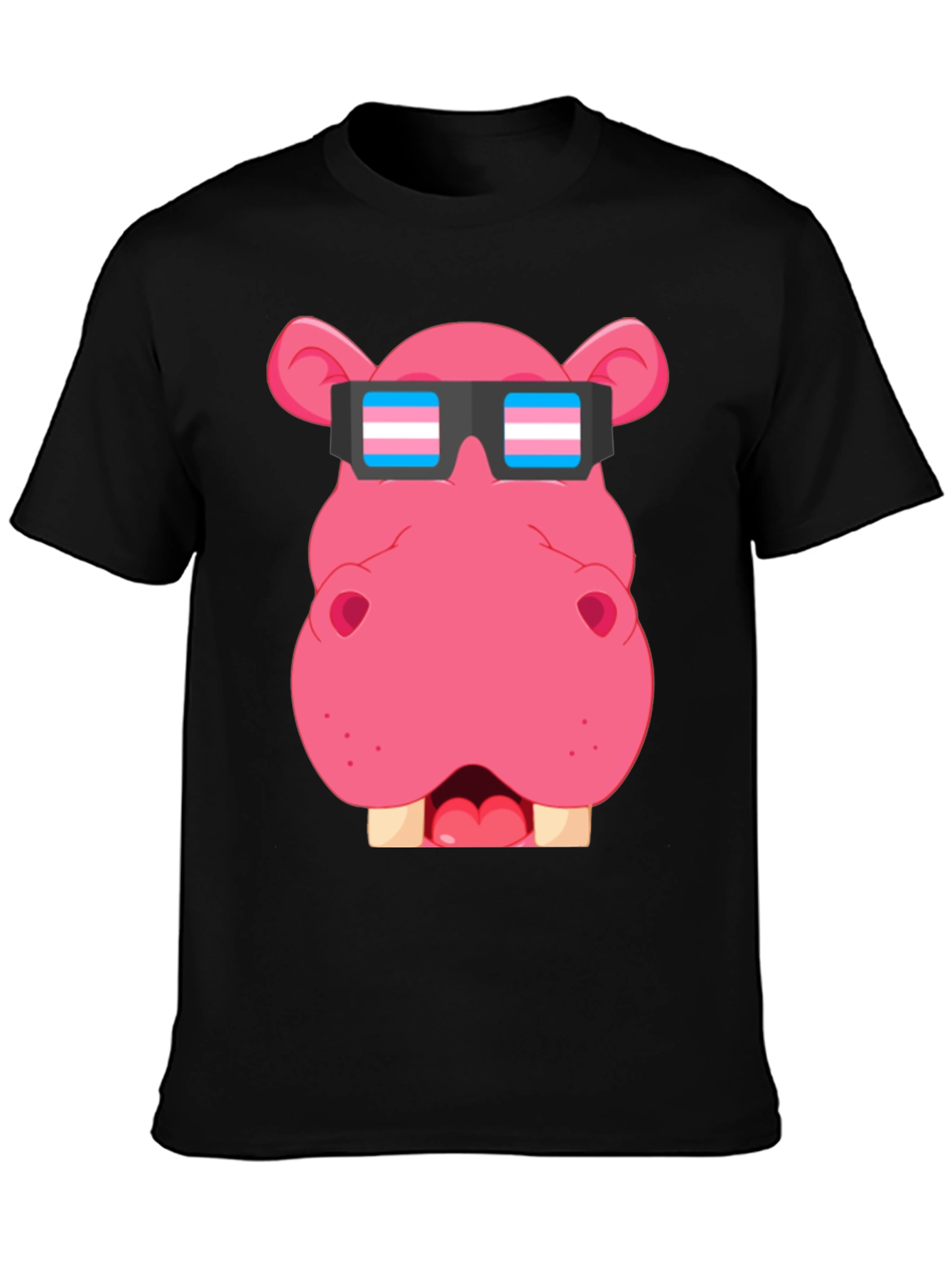 Hippo Transgender Pride T-Shirt