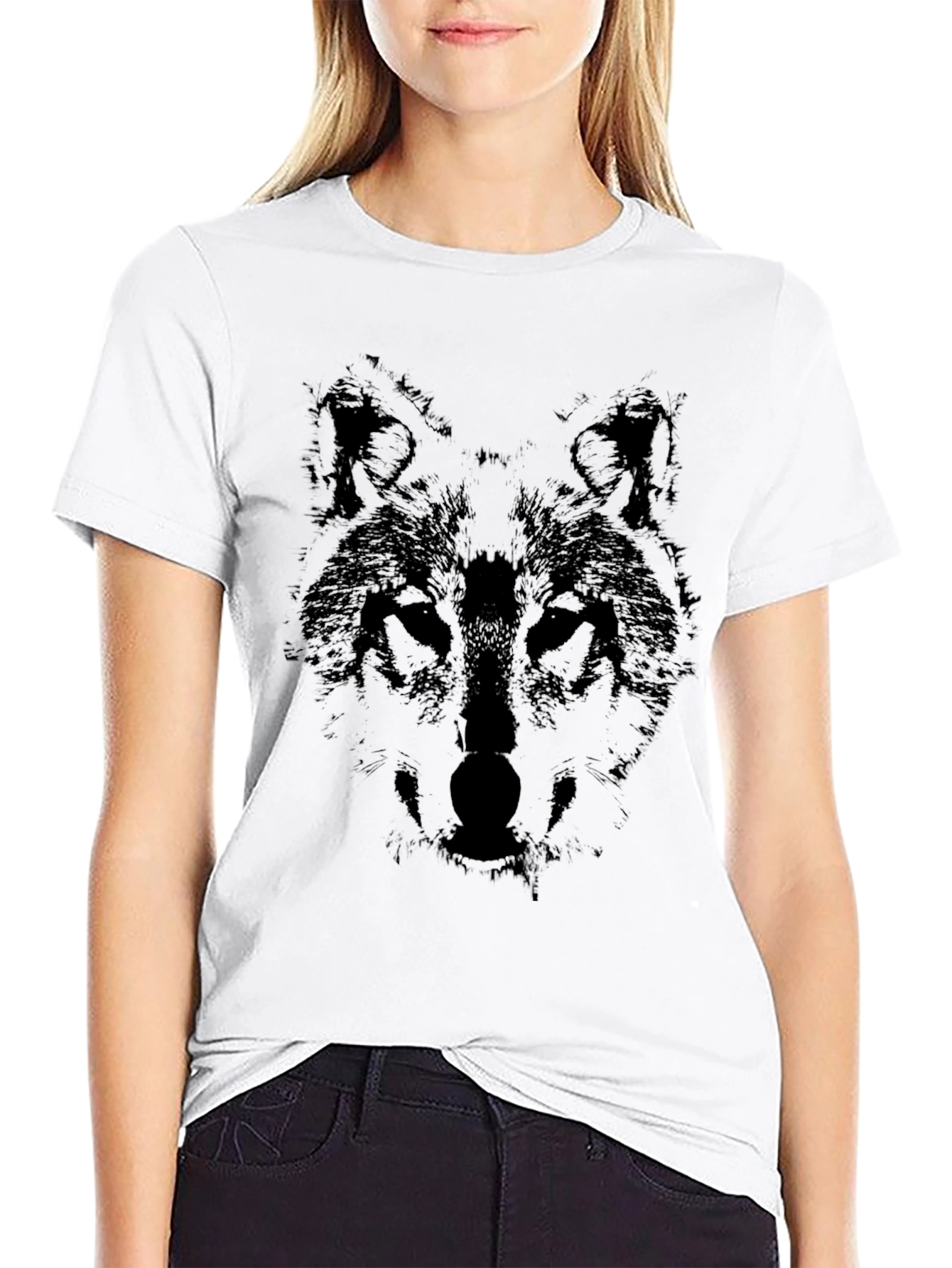 Wolf Graphic Black T-Shirt