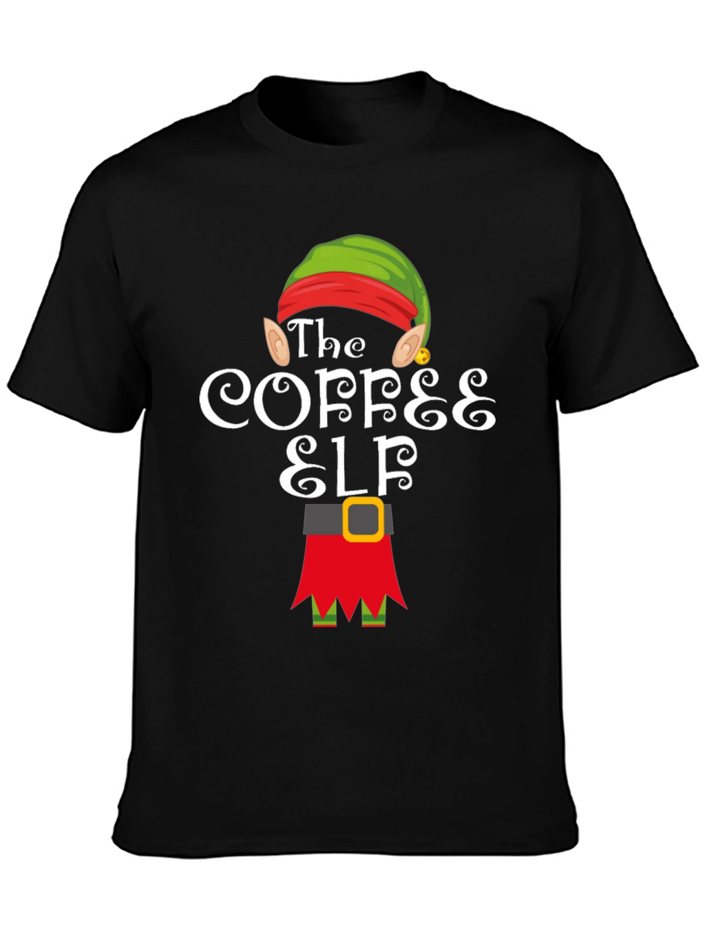 The Coffee Elf T-Shirt - Holiday Cheer