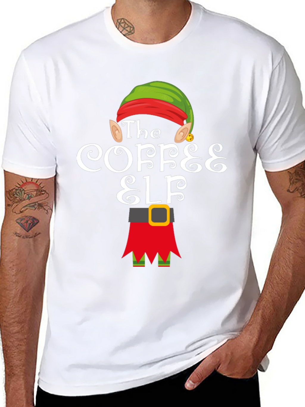 The Coffee Elf T-Shirt - Holiday Cheer