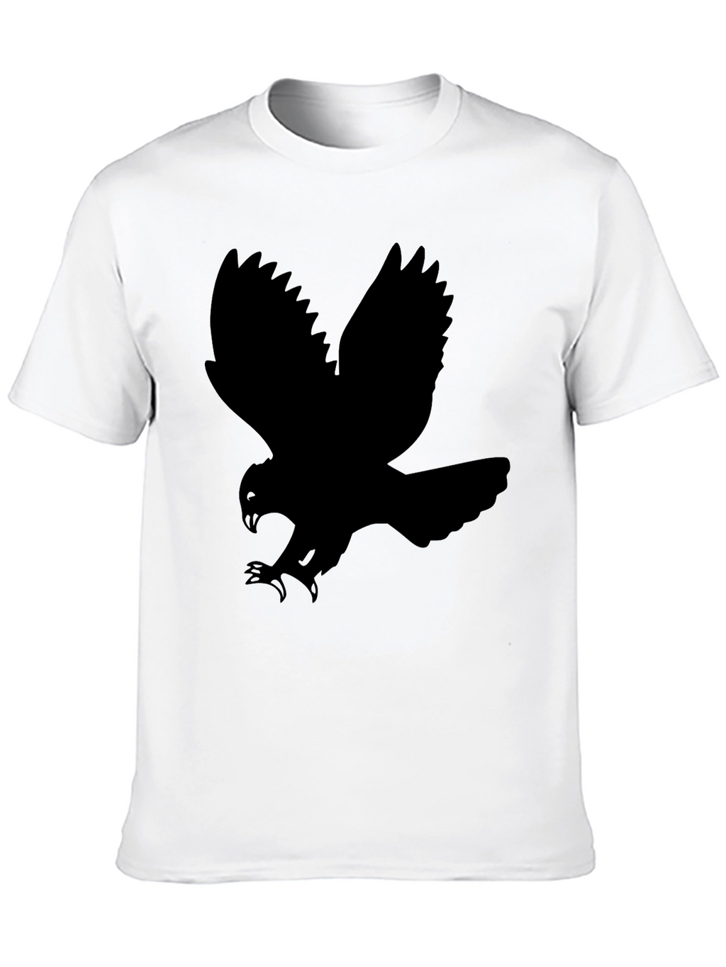Mens Black T-Shirt - Abstract Bird Graphic