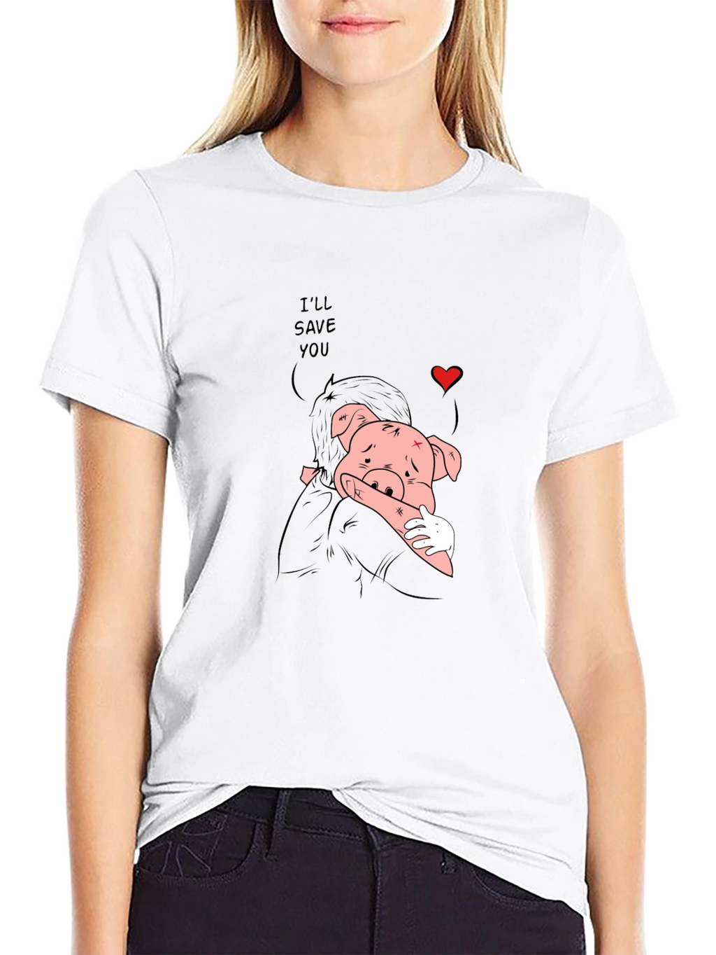 Ill Save You Black Graphic Tee