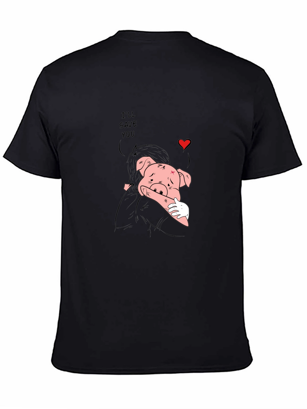 Ill Save You Black Graphic Tee