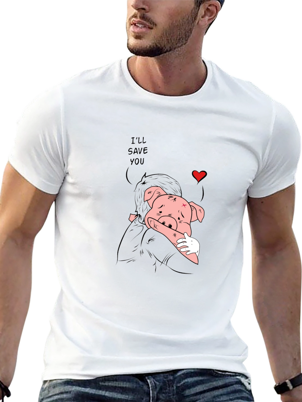 Ill Save You Black Graphic Tee