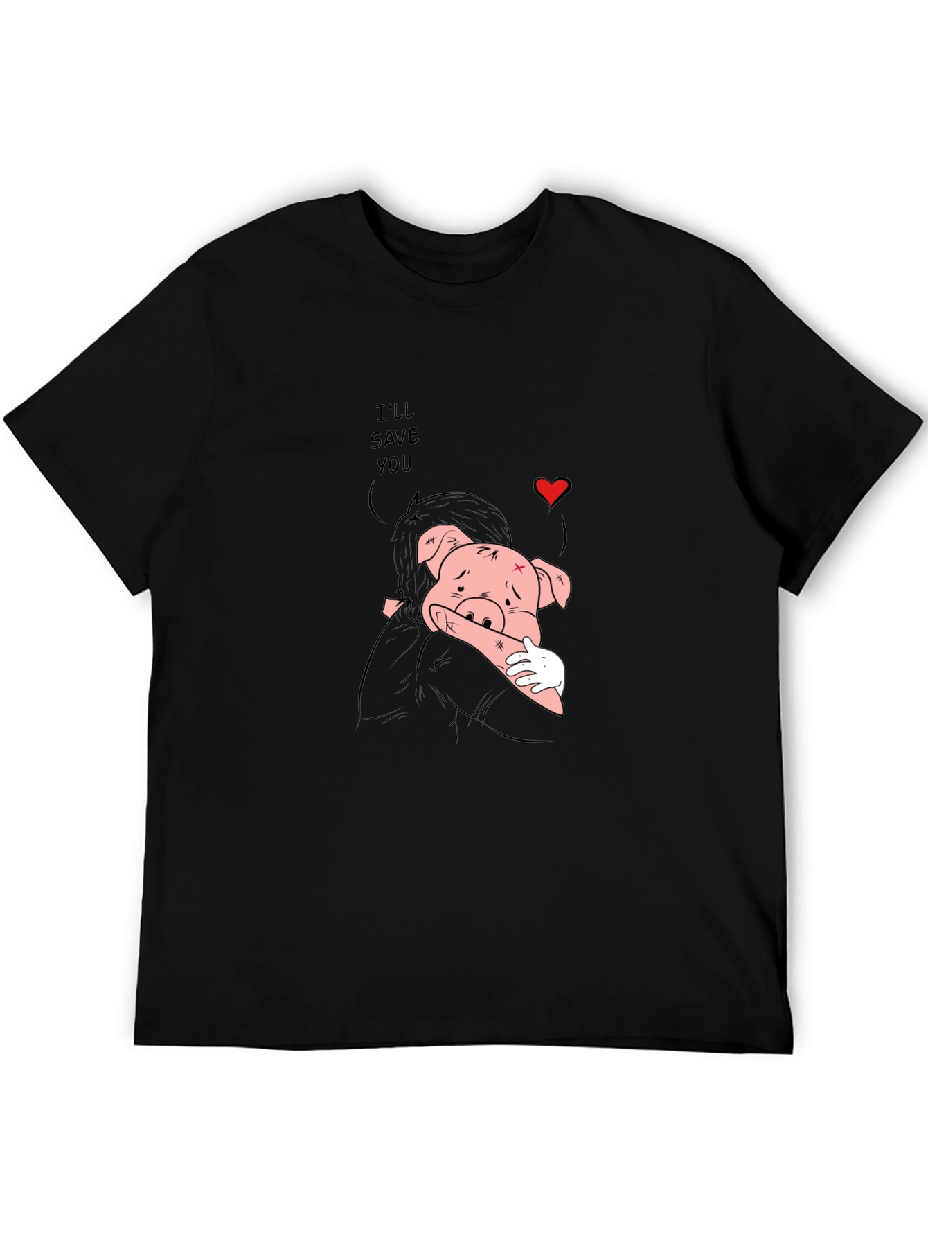 Ill Save You Black Graphic Tee