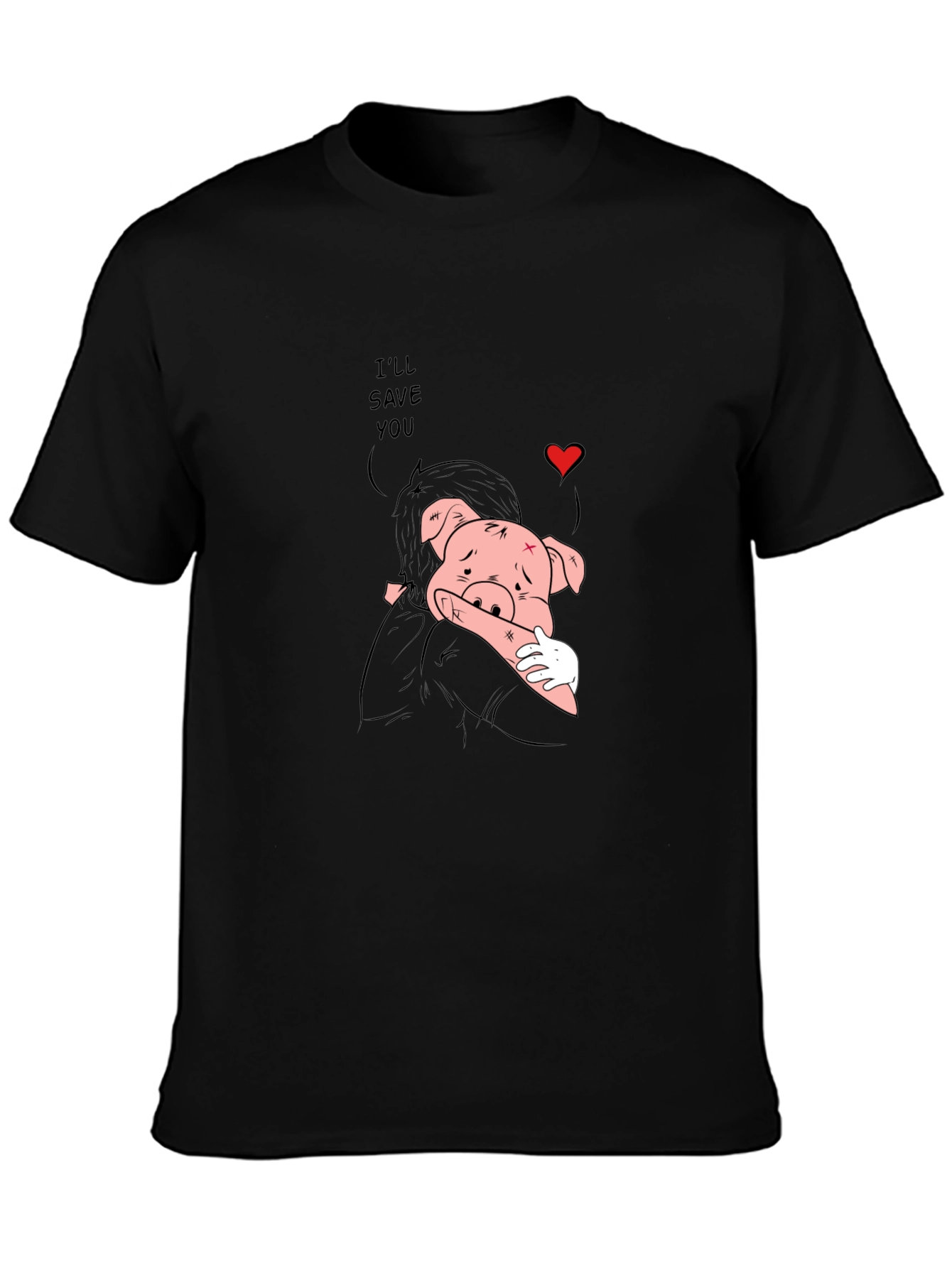 Ill Save You Black Graphic Tee
