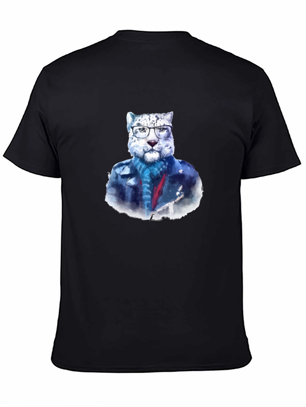 Cool Cat Tee - Leopard in Glasses T-Shirt