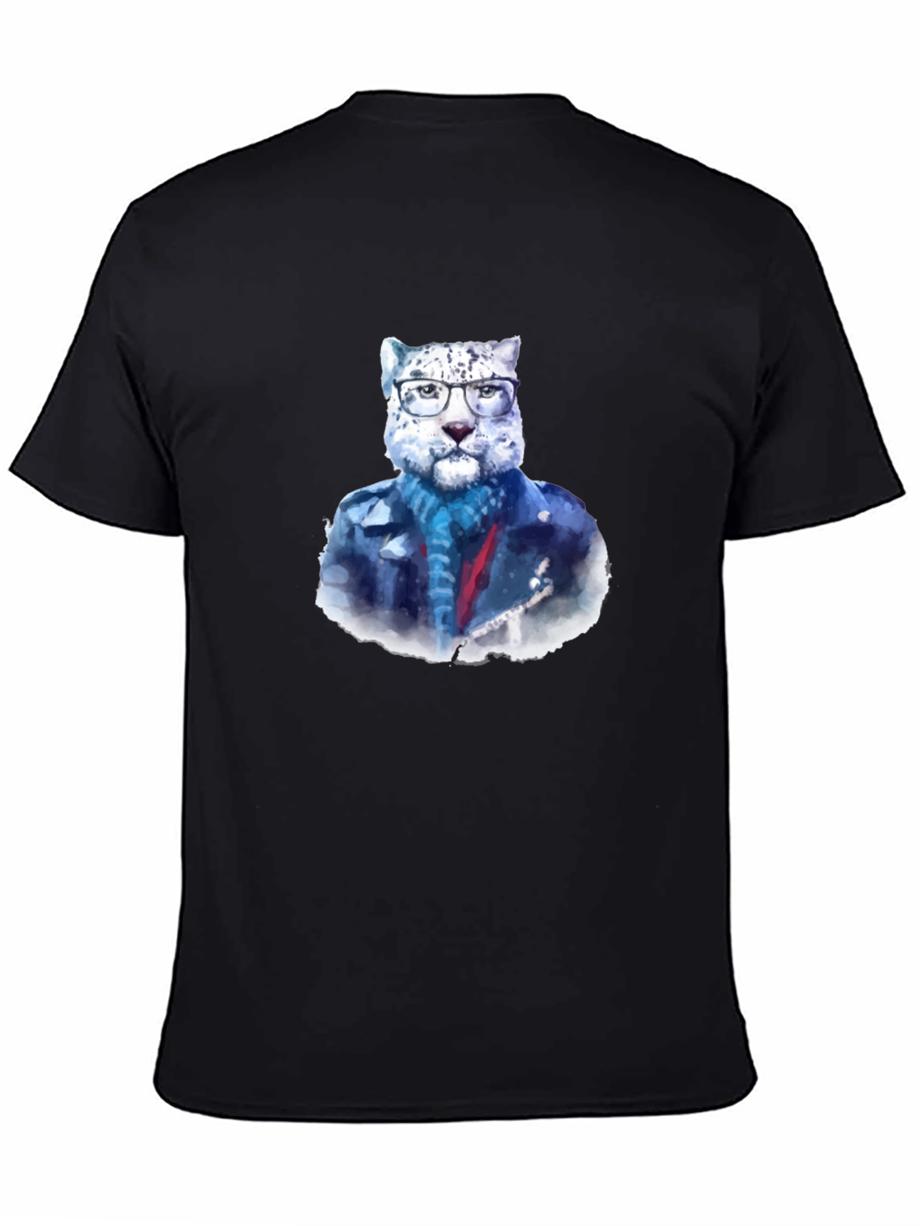 Cool Cat Tee - Leopard in Glasses T-Shirt