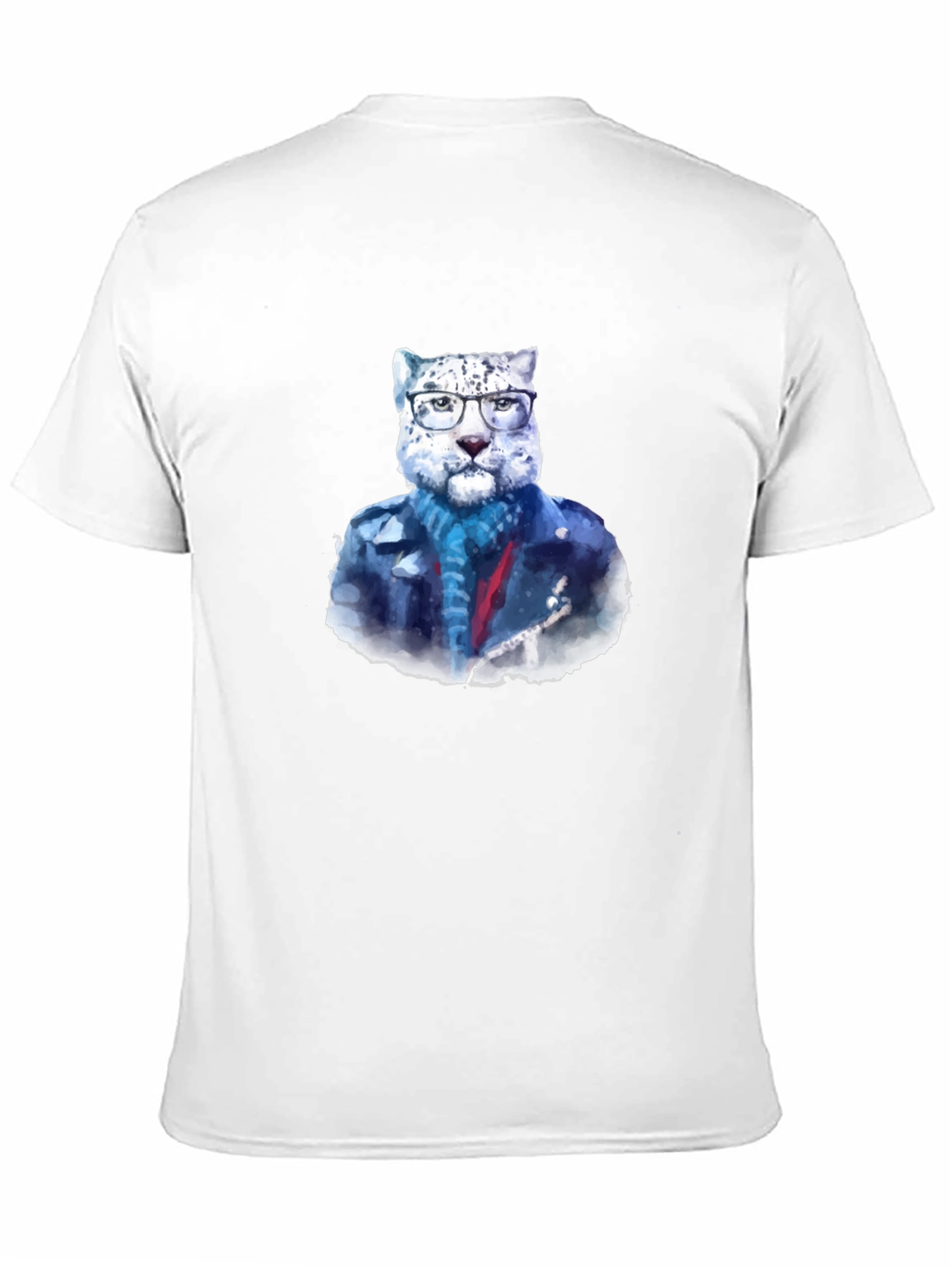 Cool Cat Tee - Leopard in Glasses T-Shirt