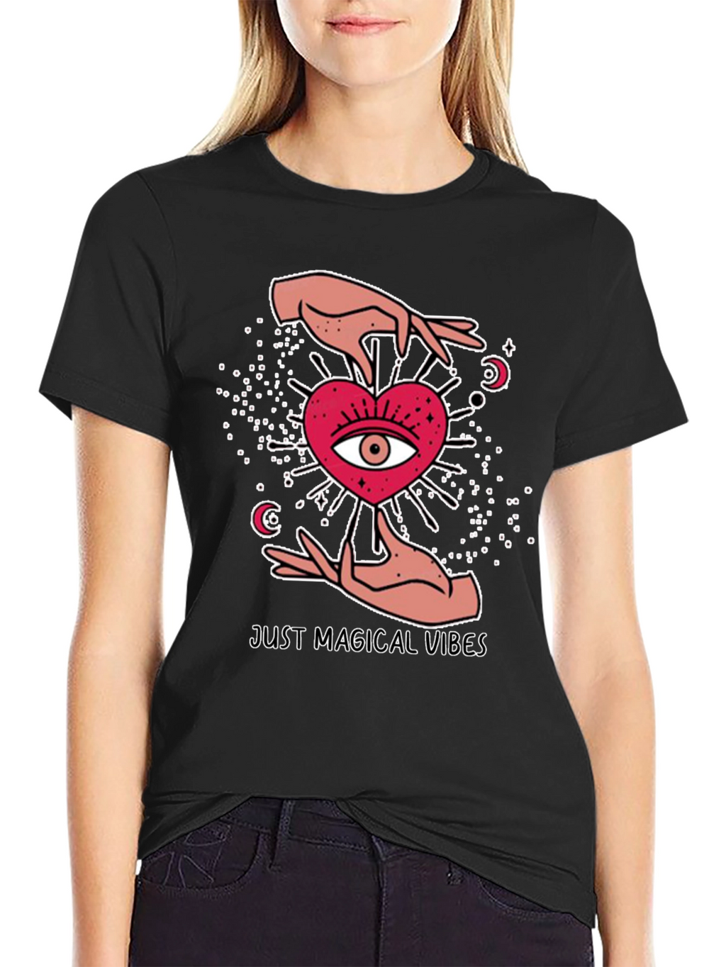 Magical Vibes Black Graphic Tee