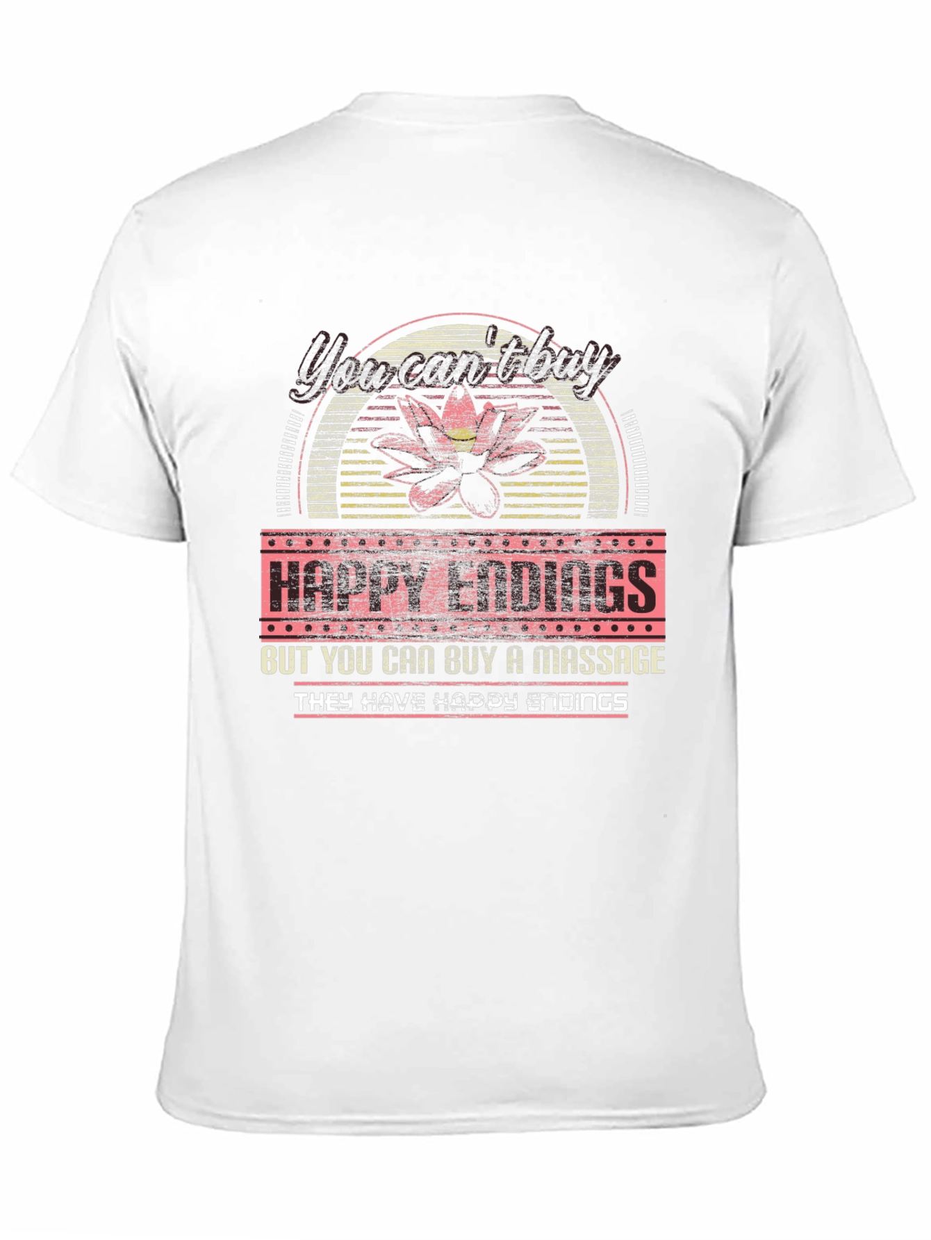 Happy Endings Massage T-Shirt Funny Novelty Tee