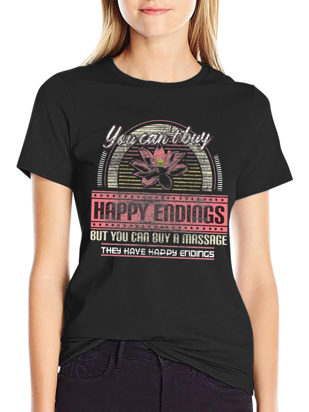 Happy Endings Massage T-Shirt Funny Novelty Tee