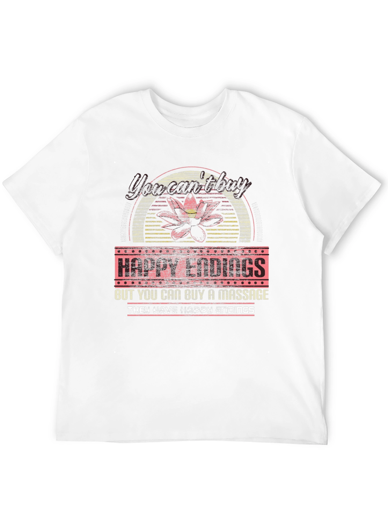 Happy Endings Massage T-Shirt Funny Novelty Tee