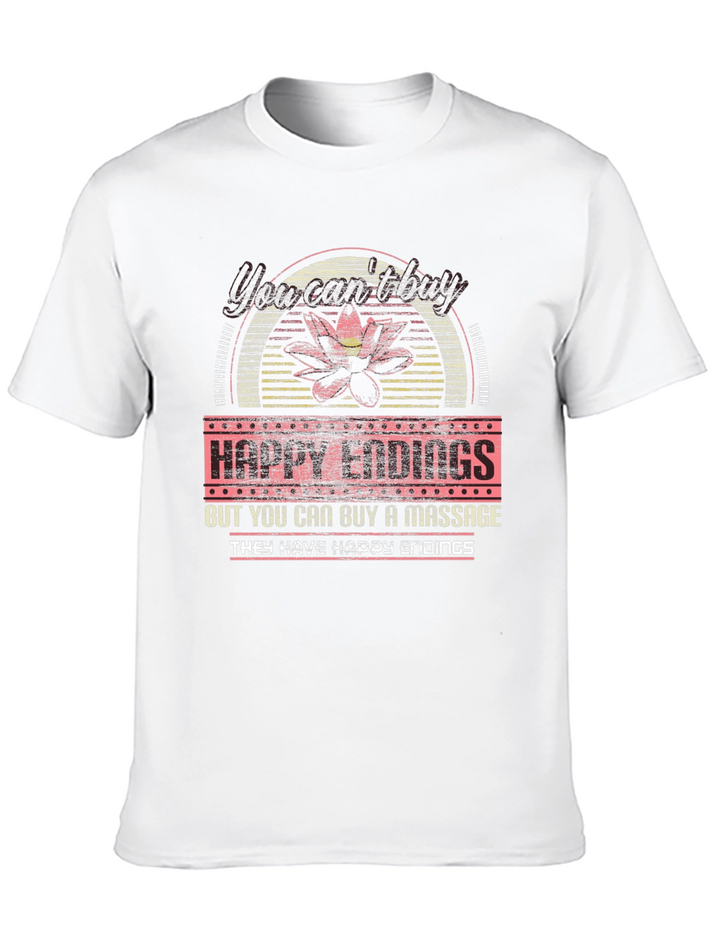 Happy Endings Massage T-Shirt Funny Novelty Tee