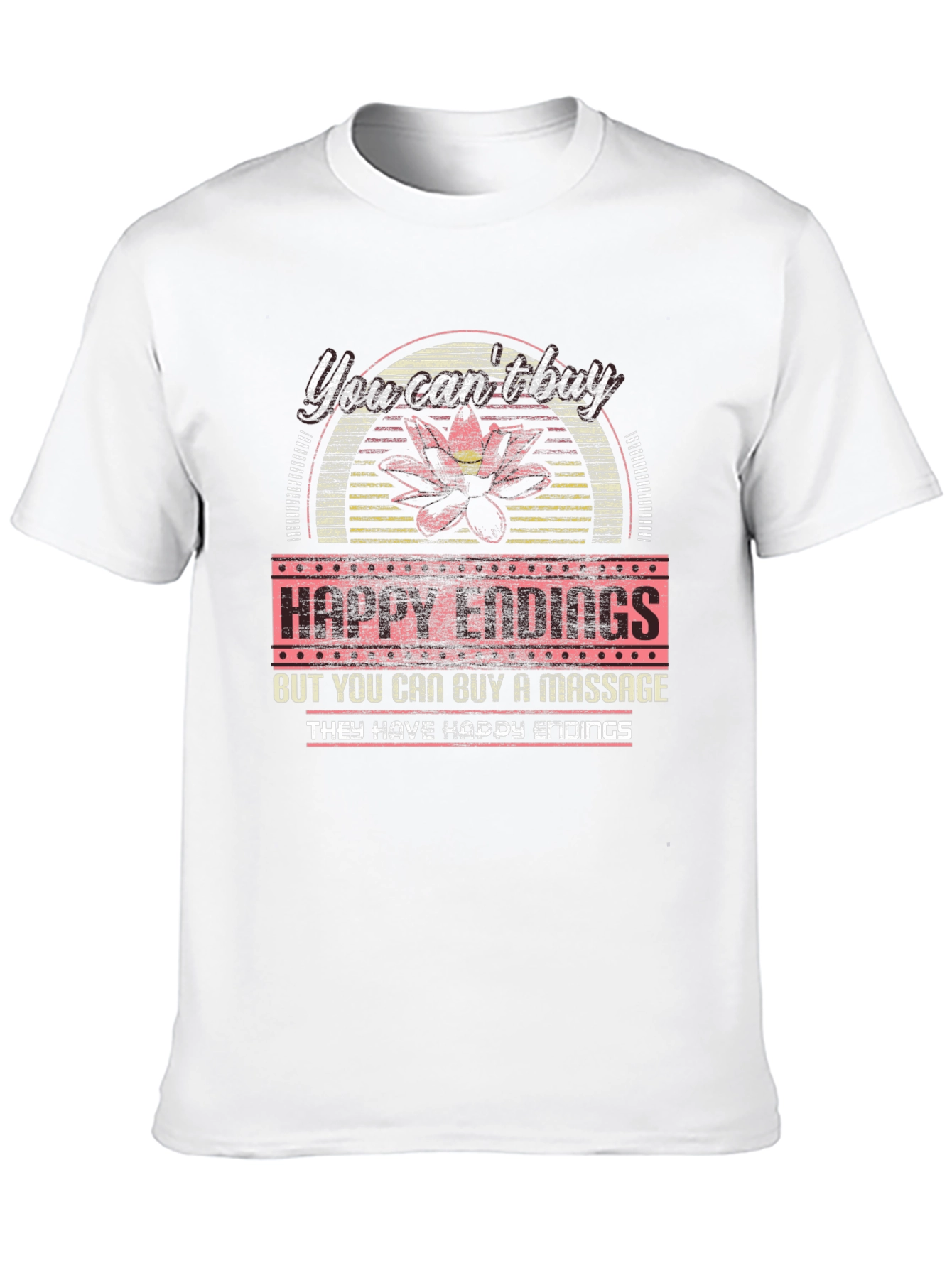 Happy Endings Massage T-Shirt Funny Novelty Tee