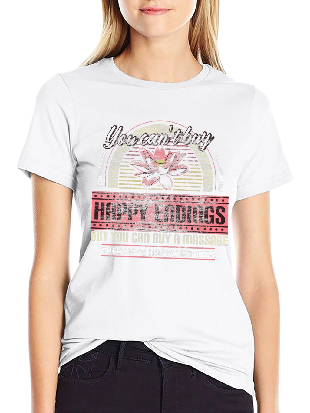 Happy Endings Massage T-Shirt Funny Novelty Tee