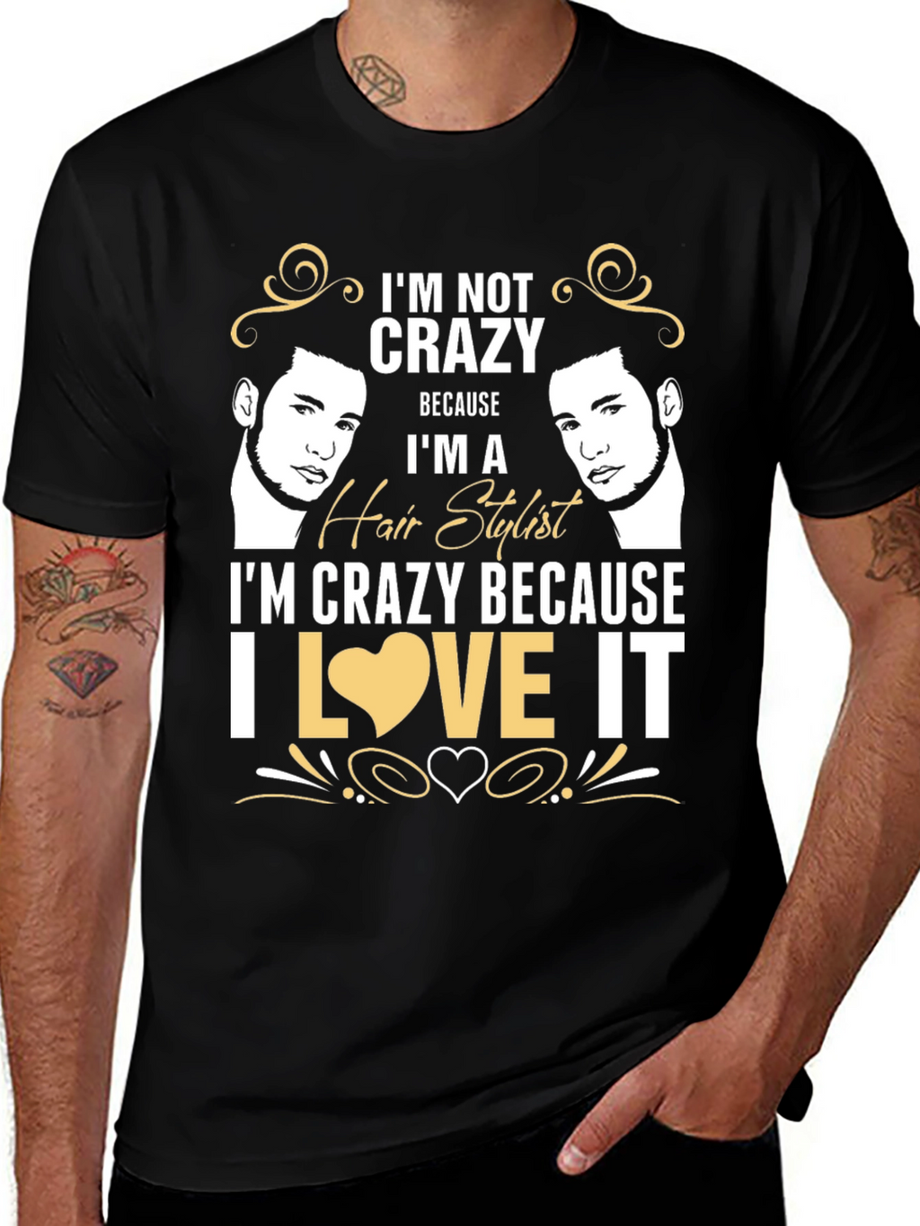 Crazy Hair Stylist Graphic Tee