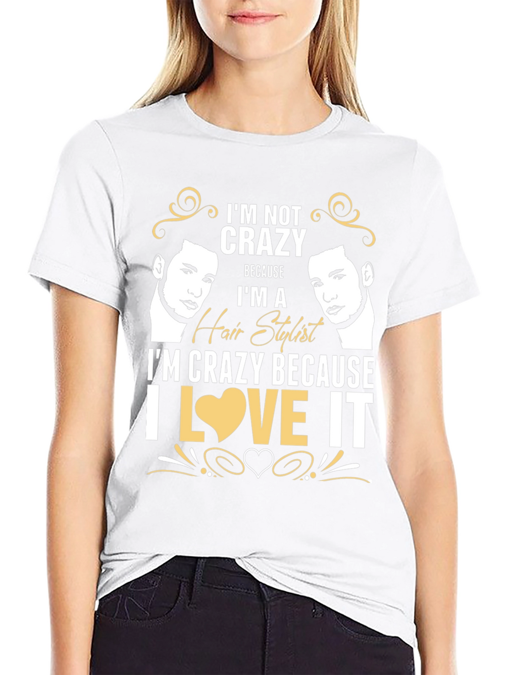 Crazy Hair Stylist Graphic Tee