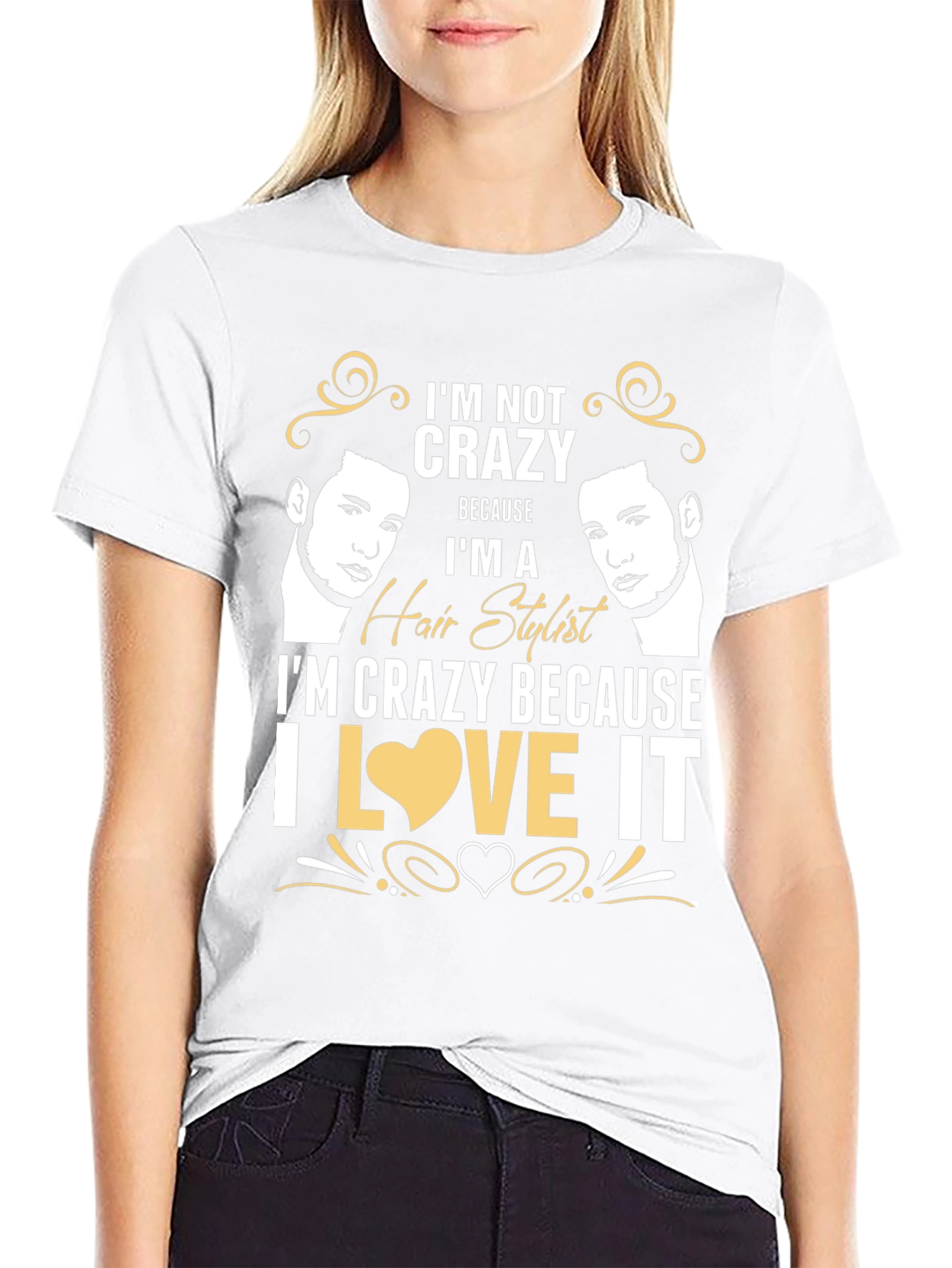 Crazy Hair Stylist Graphic Tee