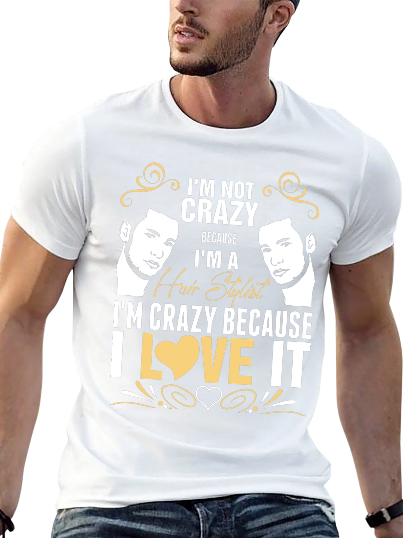 Crazy Hair Stylist Graphic Tee