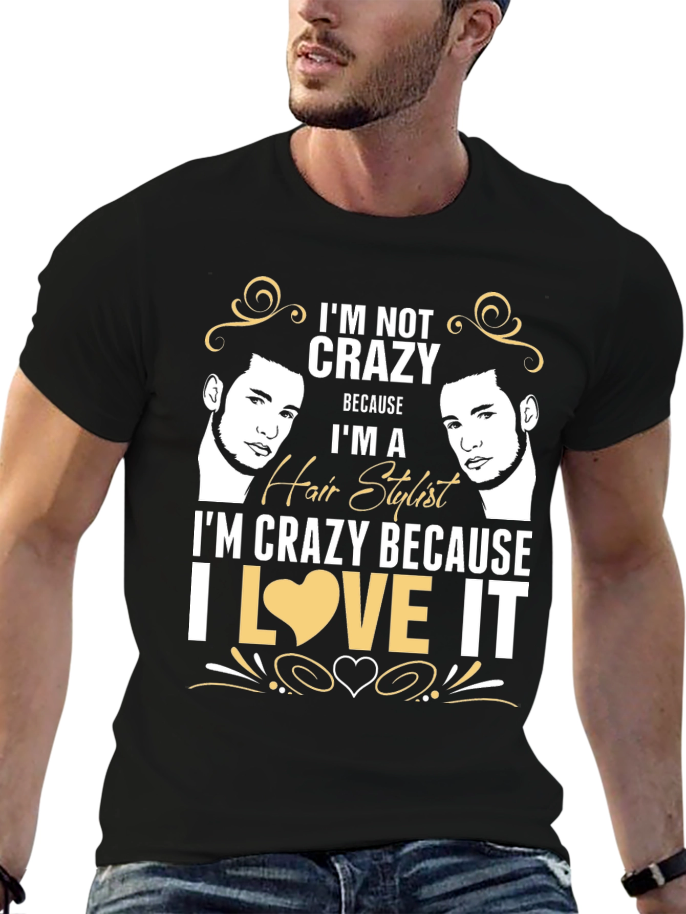Crazy Hair Stylist Graphic Tee