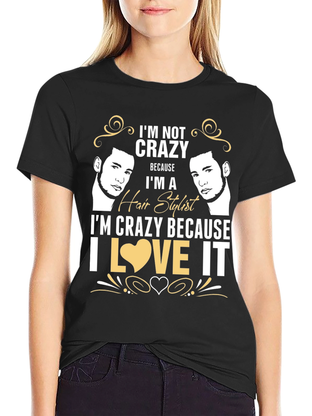 Crazy Hair Stylist Graphic Tee