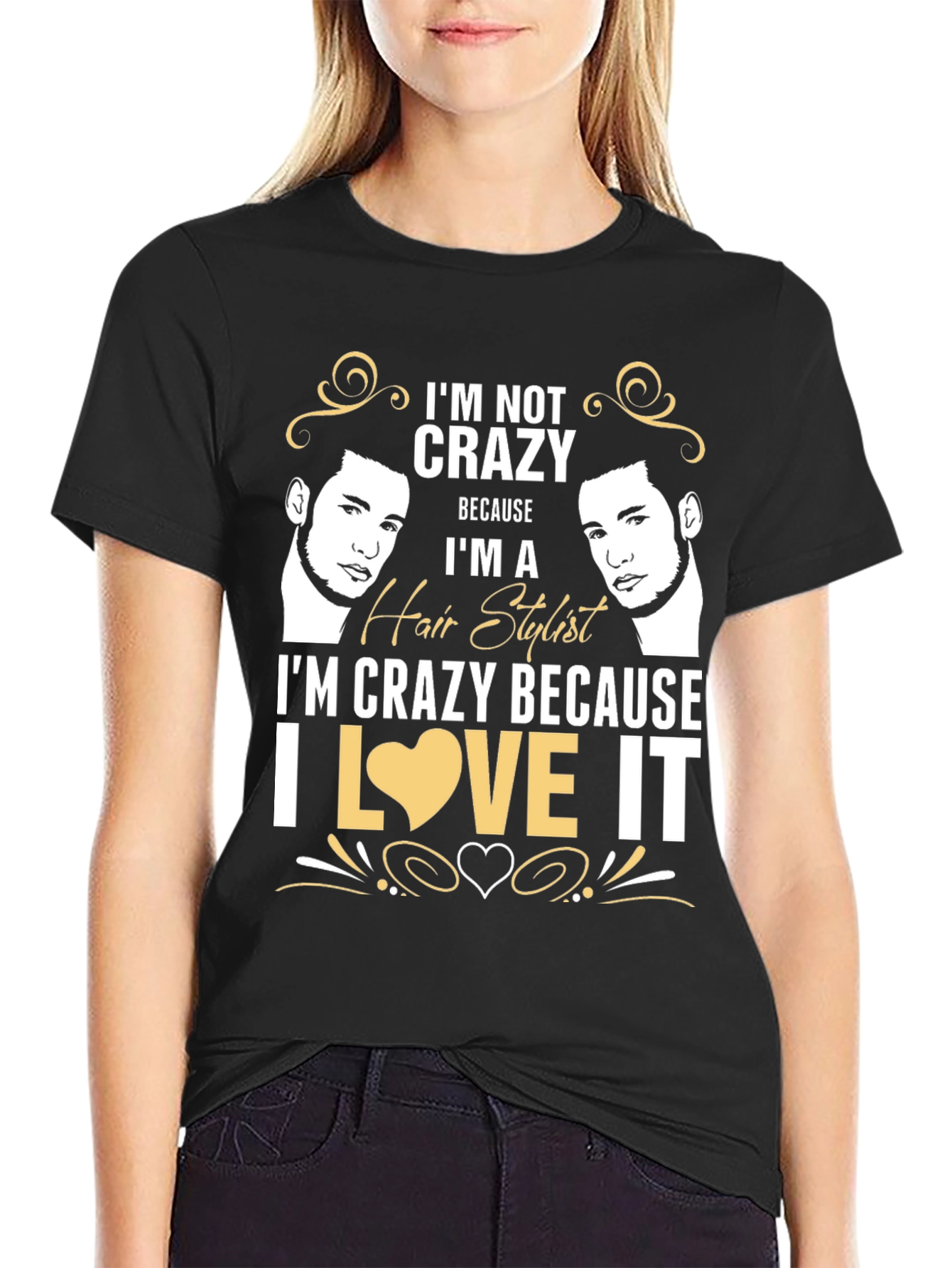 Crazy Hair Stylist Graphic Tee