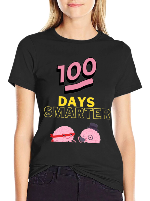 100 Days Smarter Funny Brains T-Shirt