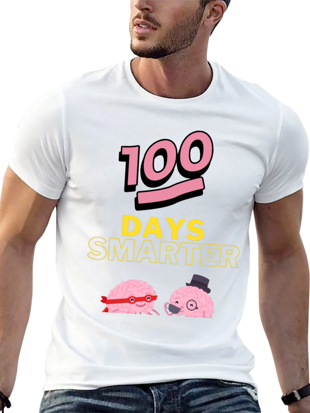 100 Days Smarter Funny Brains T-Shirt