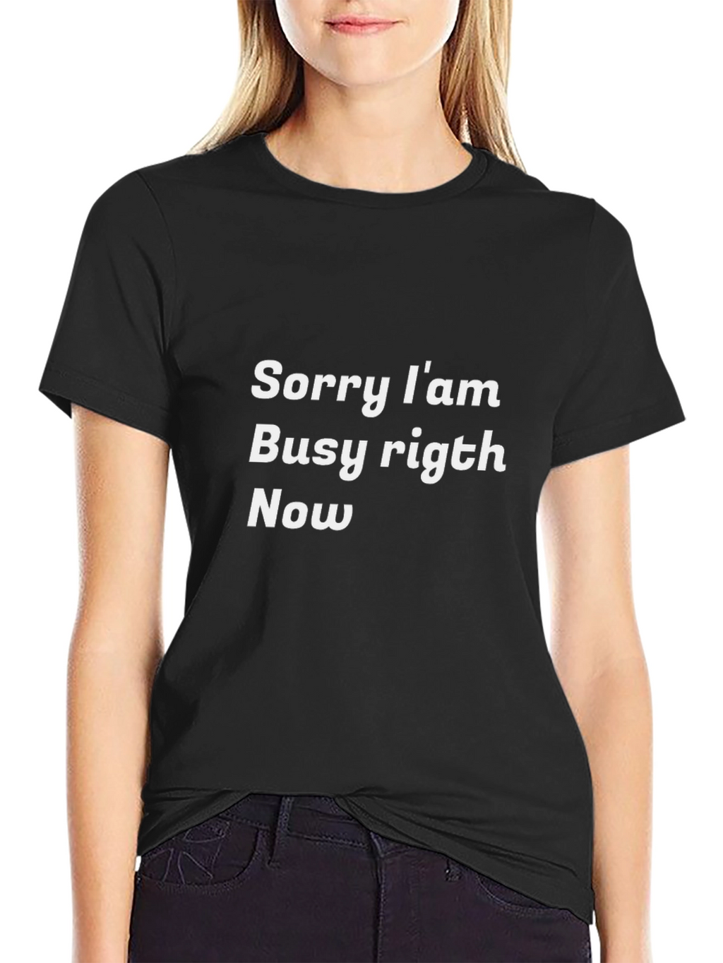 Busy Right Now Black T-Shirt