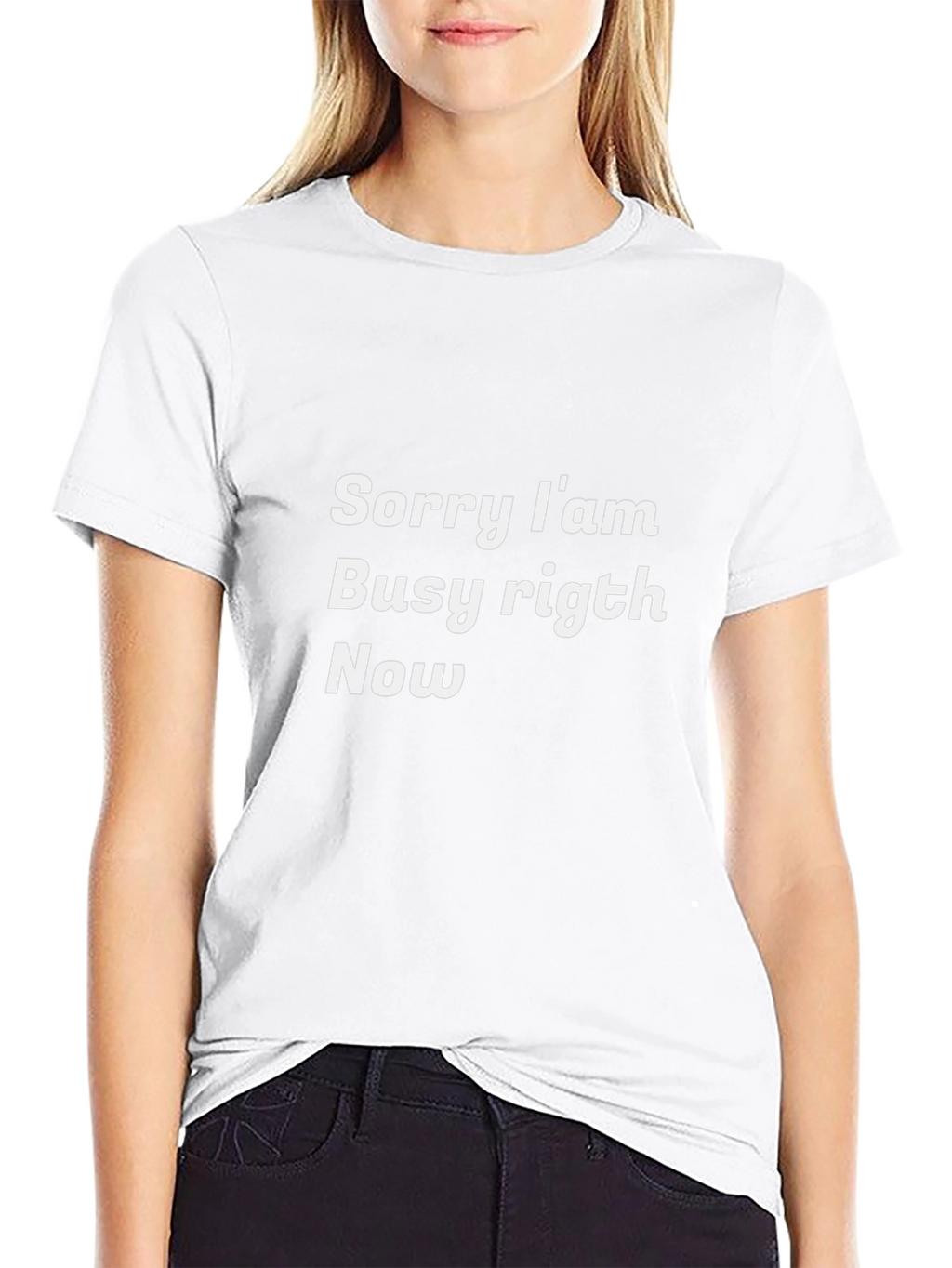 Busy Right Now Black T-Shirt