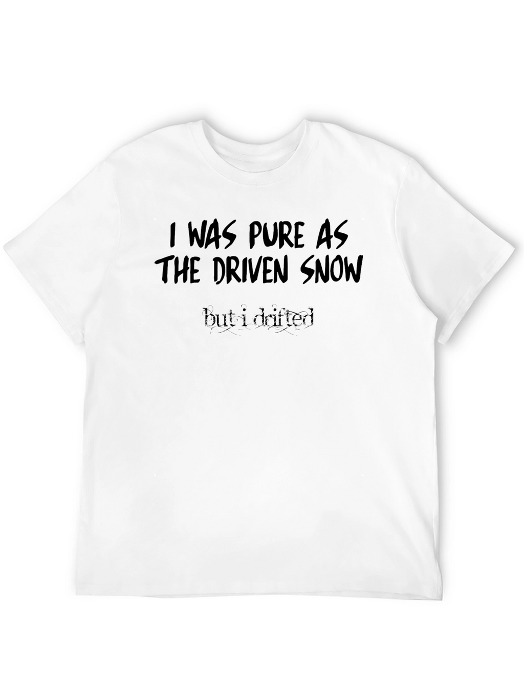 Pure as Driven Snow Graphic Tee - Black