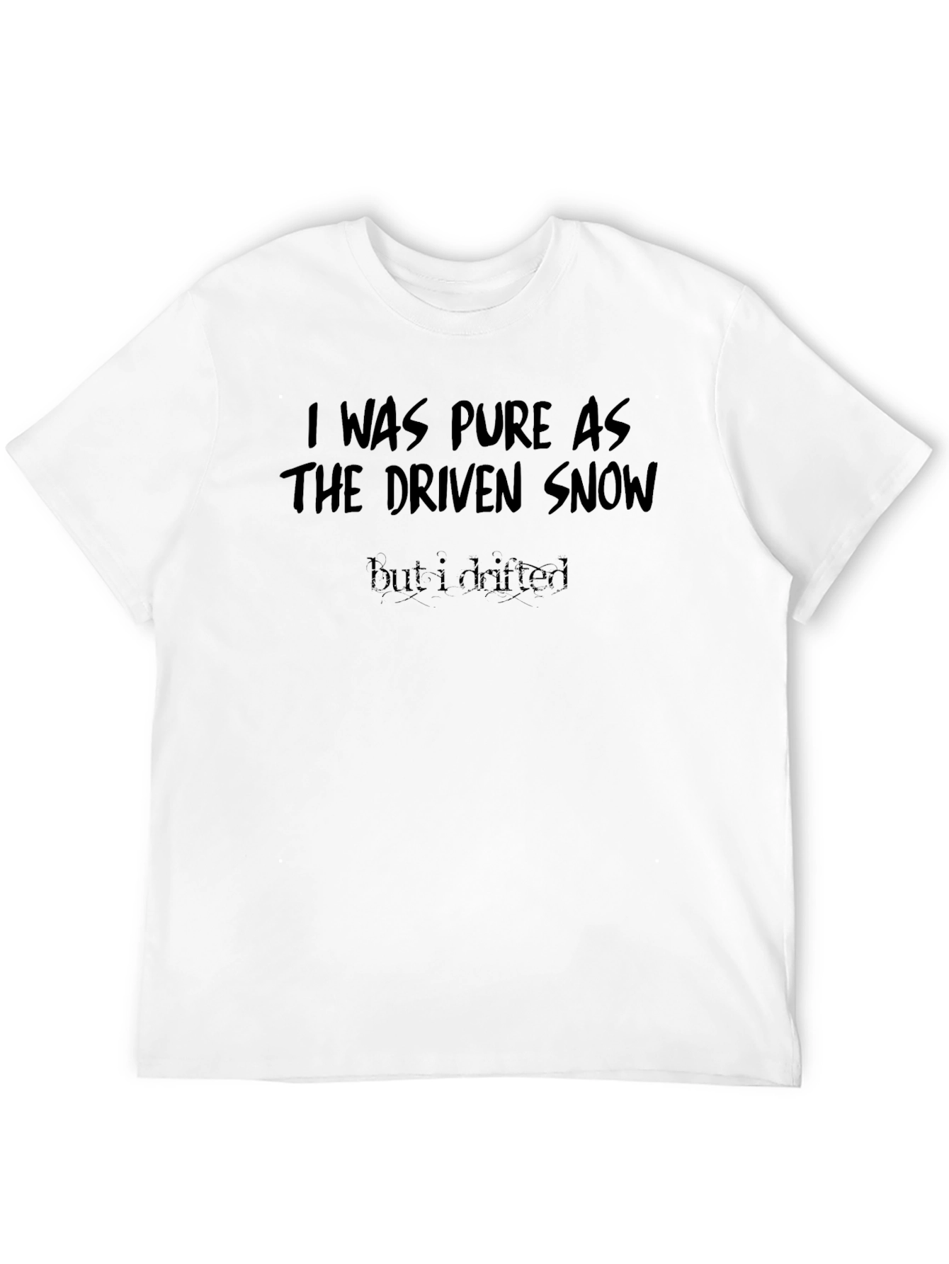 Pure as Driven Snow Graphic Tee - Black