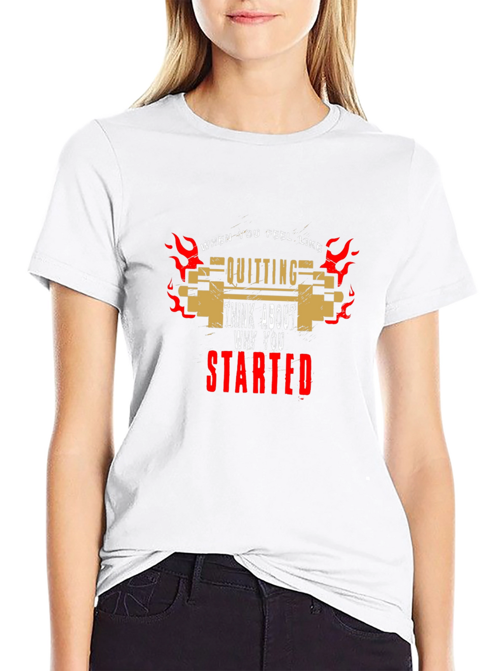 Motivational T-Shirt: Never Quit Keep Going
