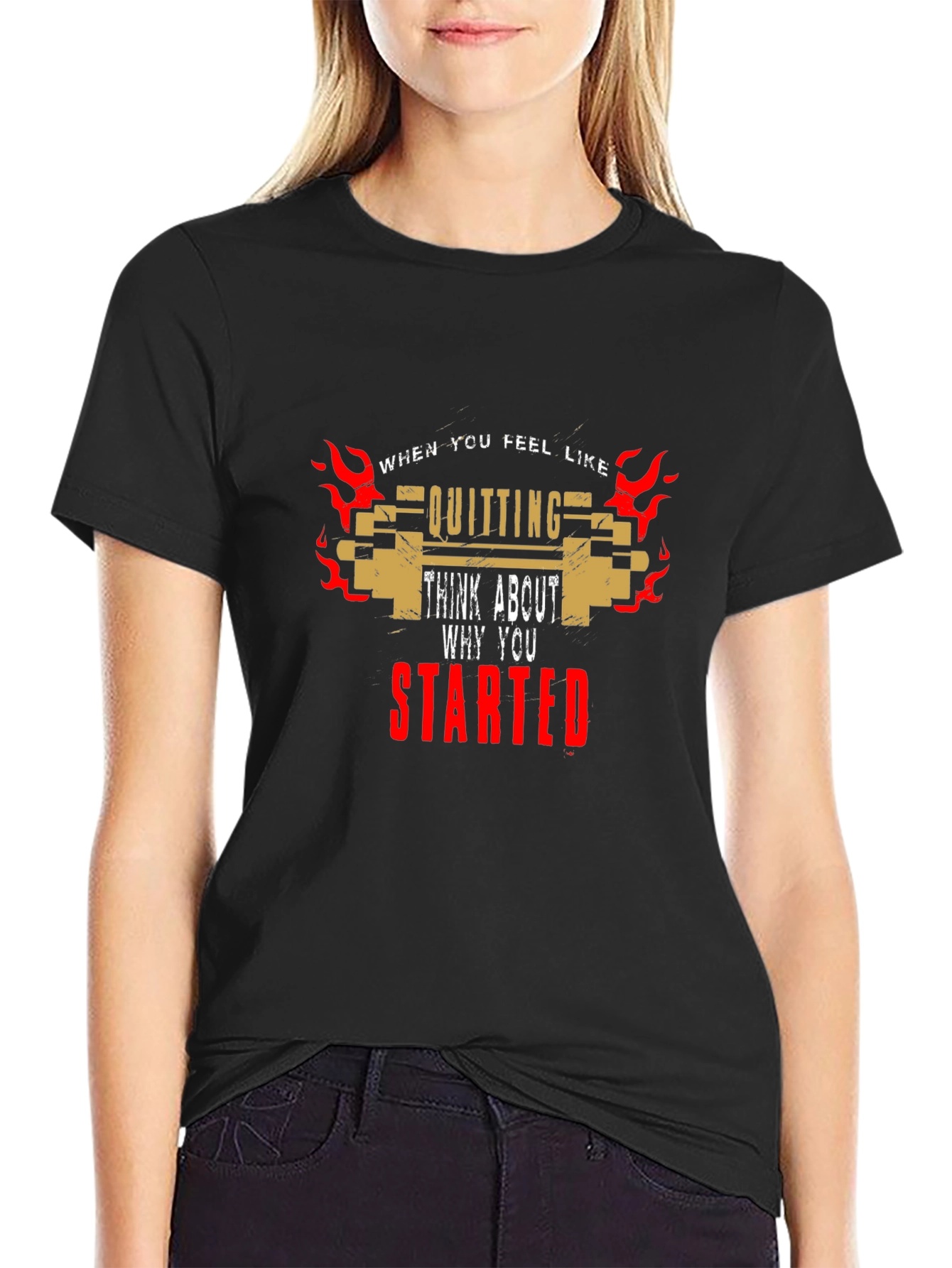 Motivational T-Shirt: Never Quit Keep Going