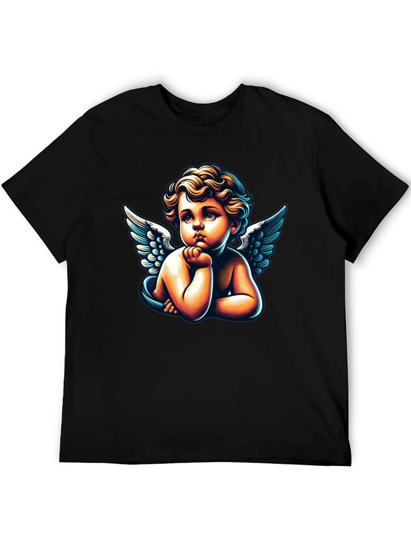 Cherub Angel Graphic Tee - Classic Black T-Shirt