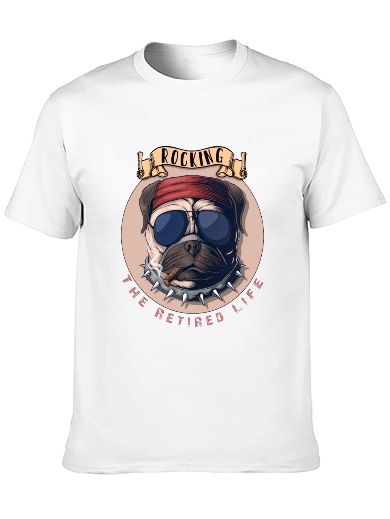 Rocking Retired Life Bulldog Graphic Tee