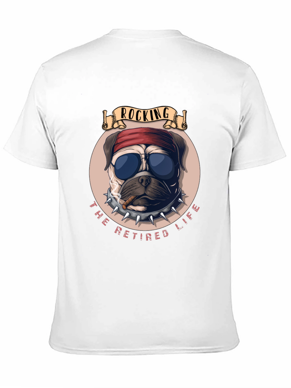 Rocking Retired Life Bulldog Graphic Tee