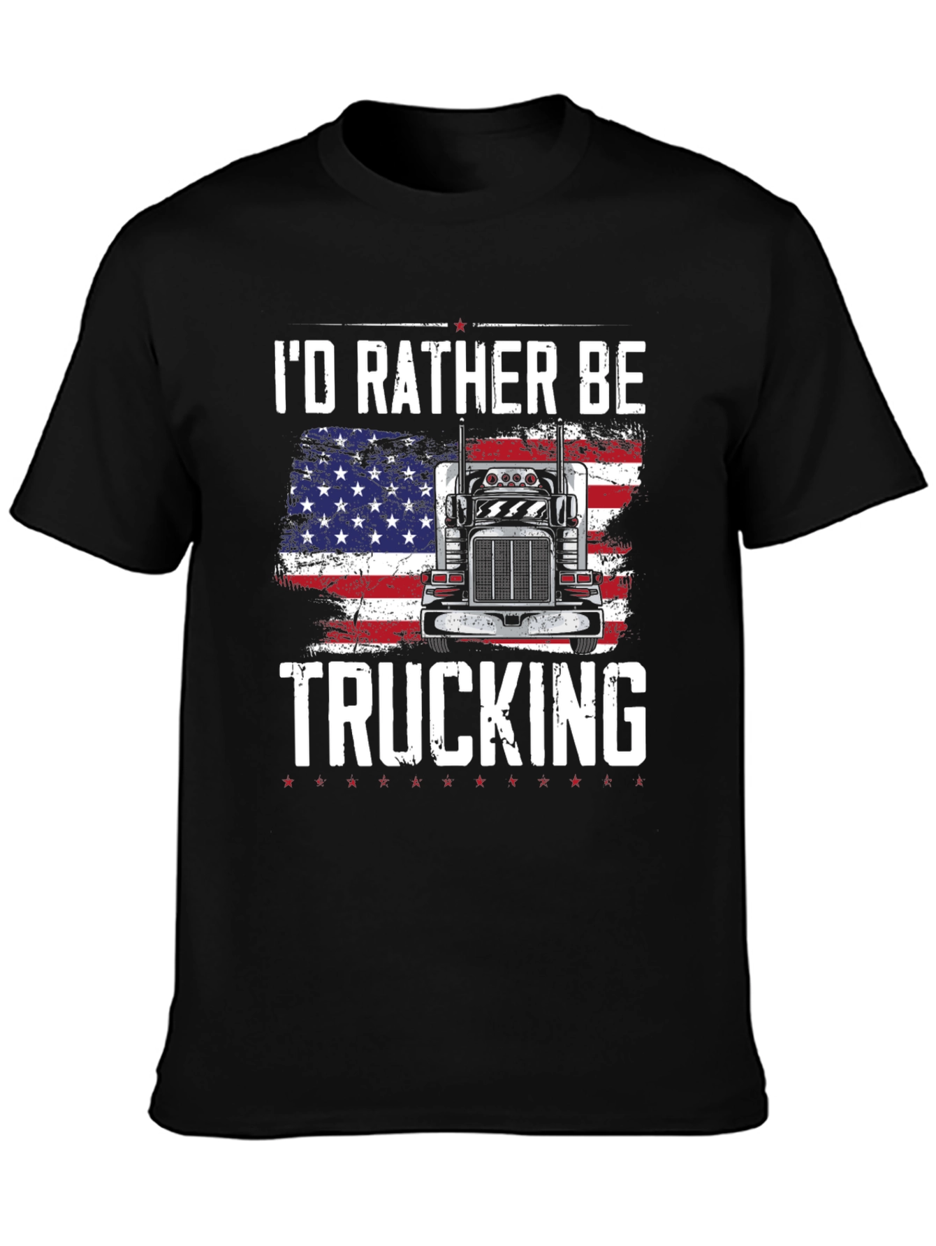 Id Rather Be Trucking Graphic Tee