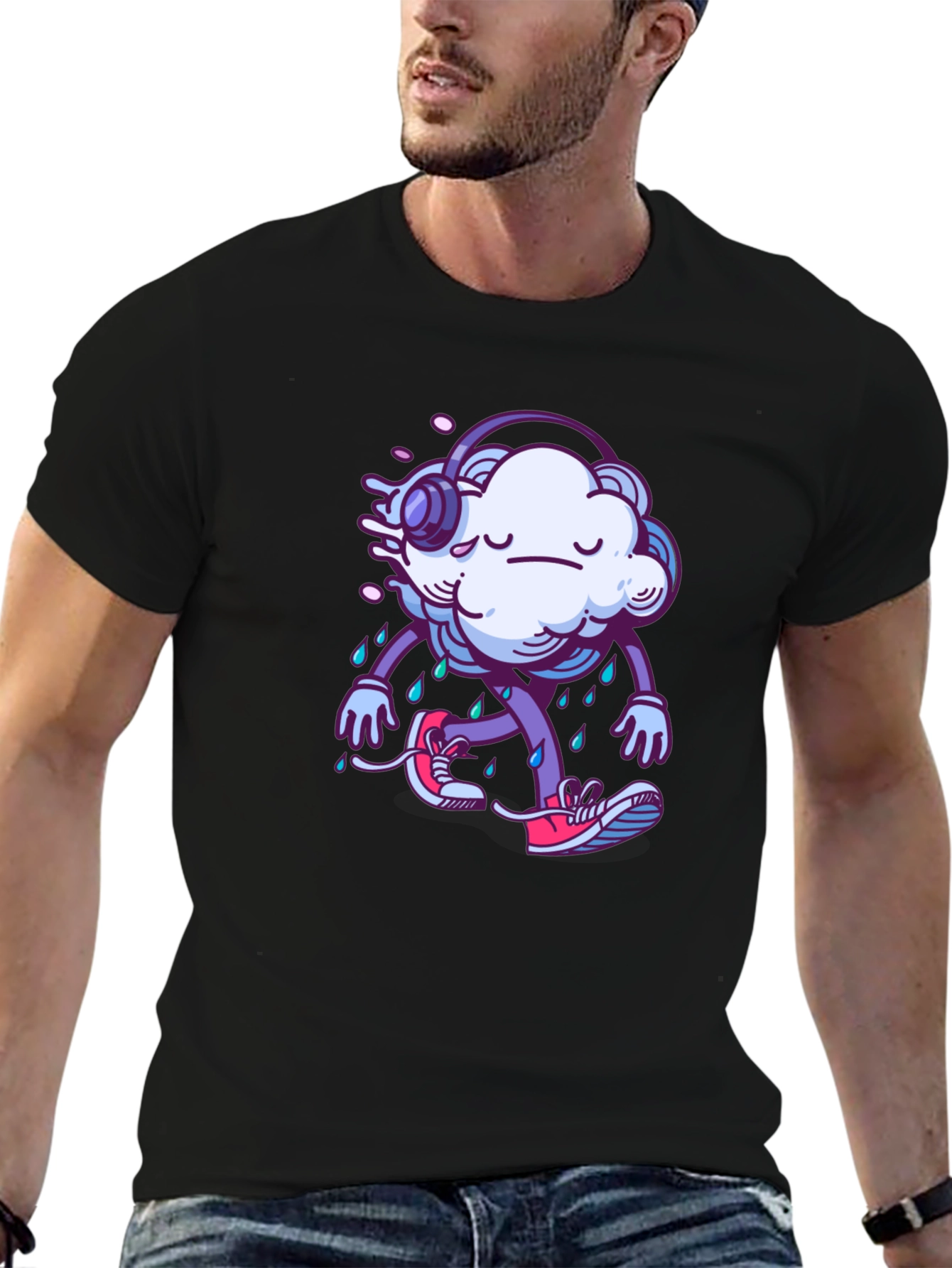 Rainy Cloud Graphic T-Shirt