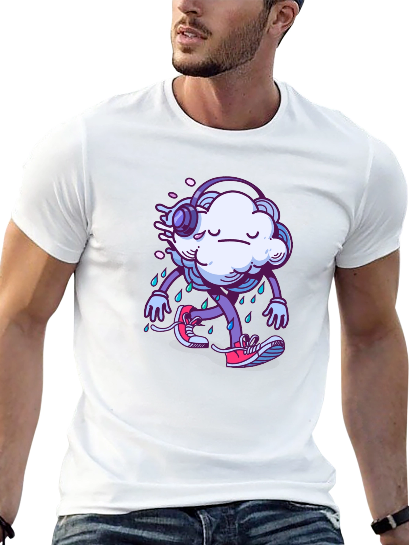 Rainy Cloud Graphic T-Shirt