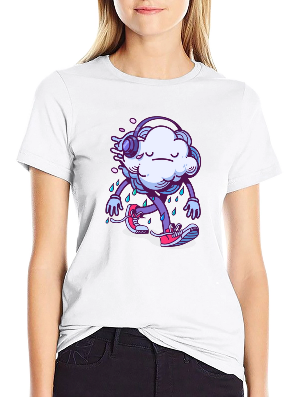 Rainy Cloud Graphic T-Shirt