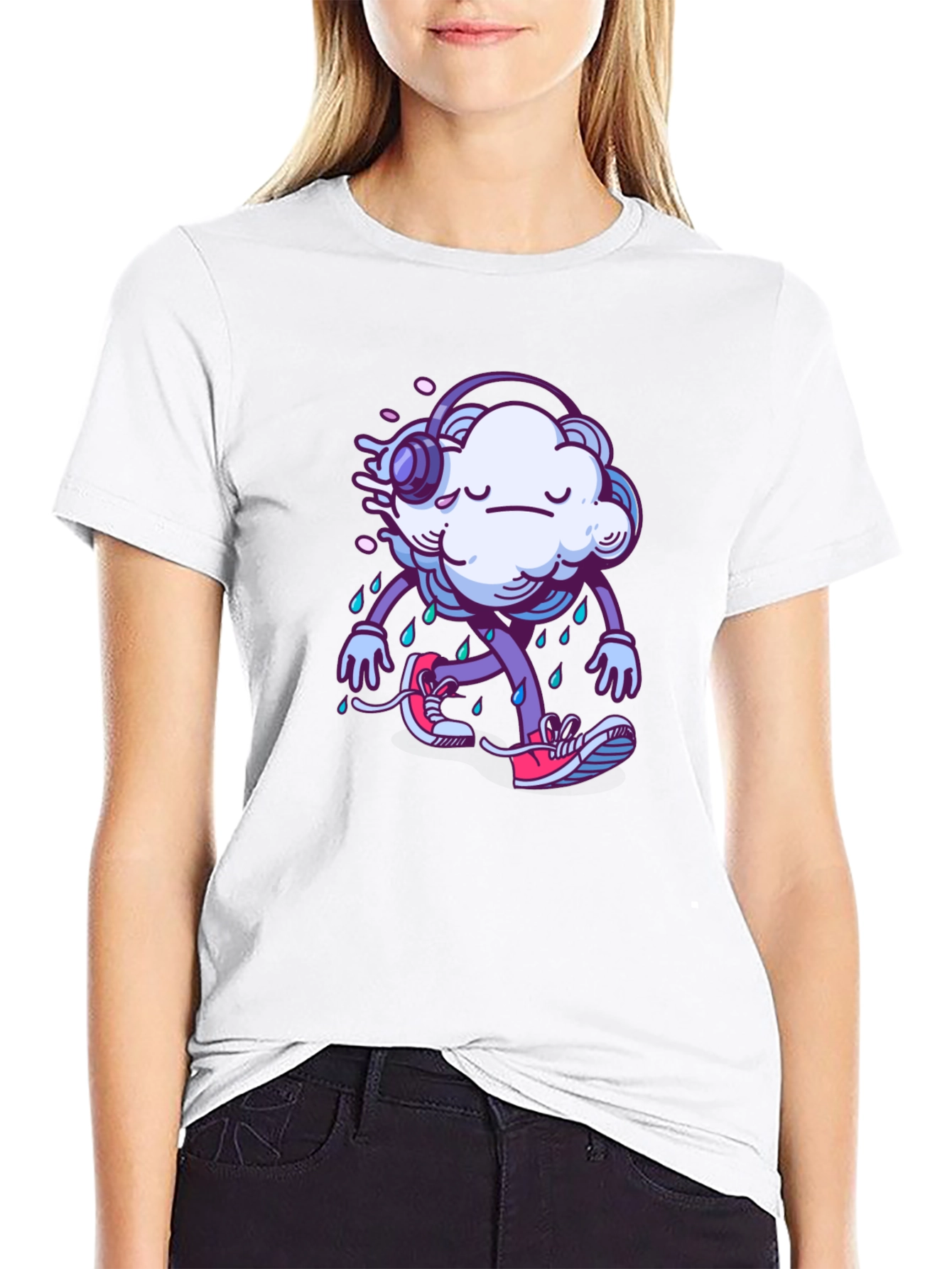 Rainy Cloud Graphic T-Shirt