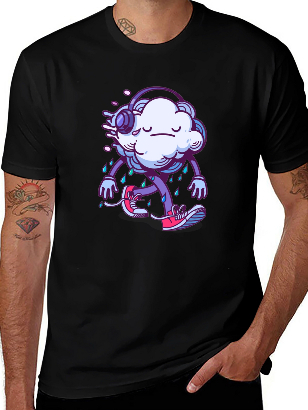 Rainy Cloud Graphic T-Shirt