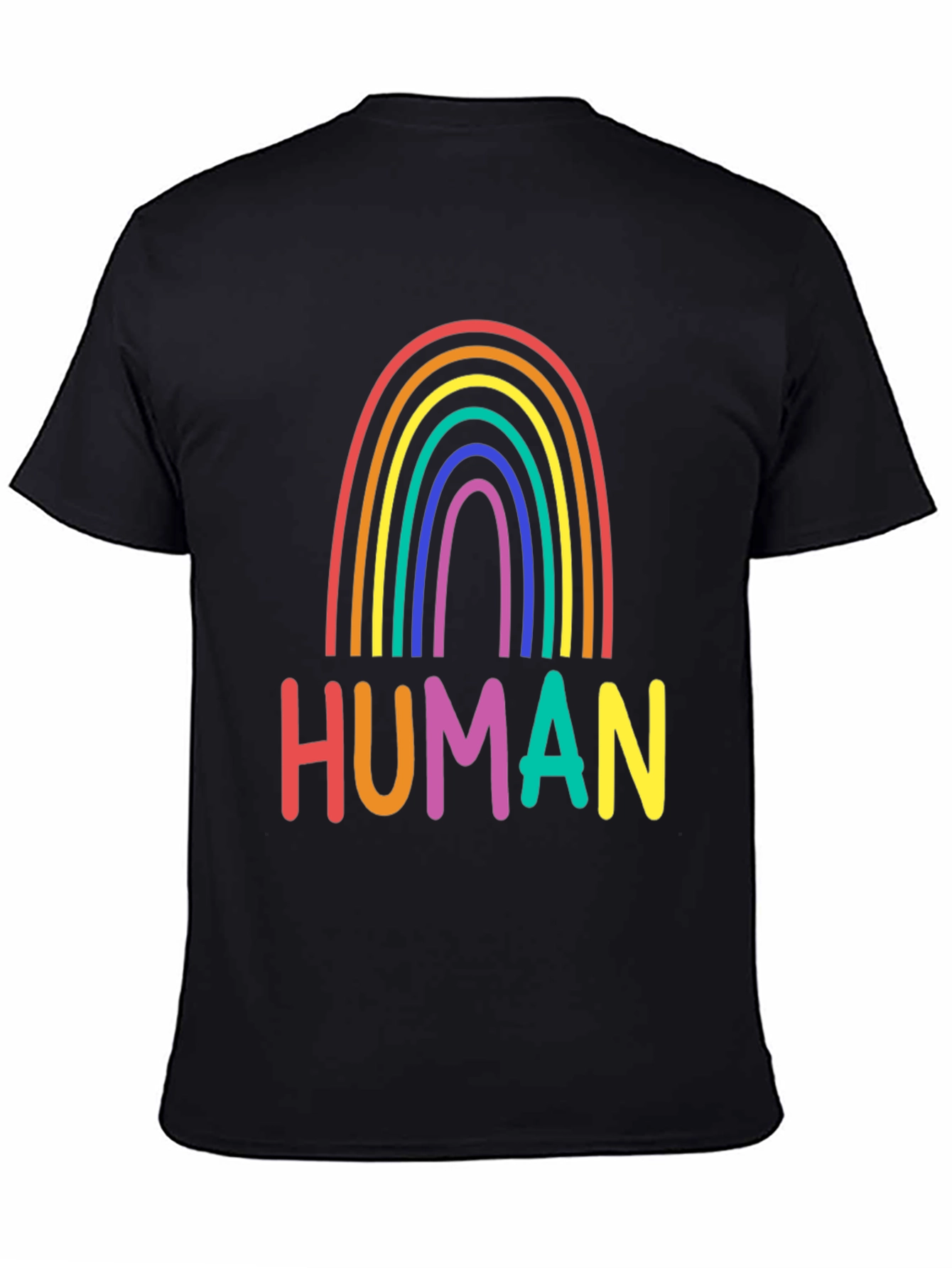 Rainbow Human T-Shirt - Colorful Graphic Tee