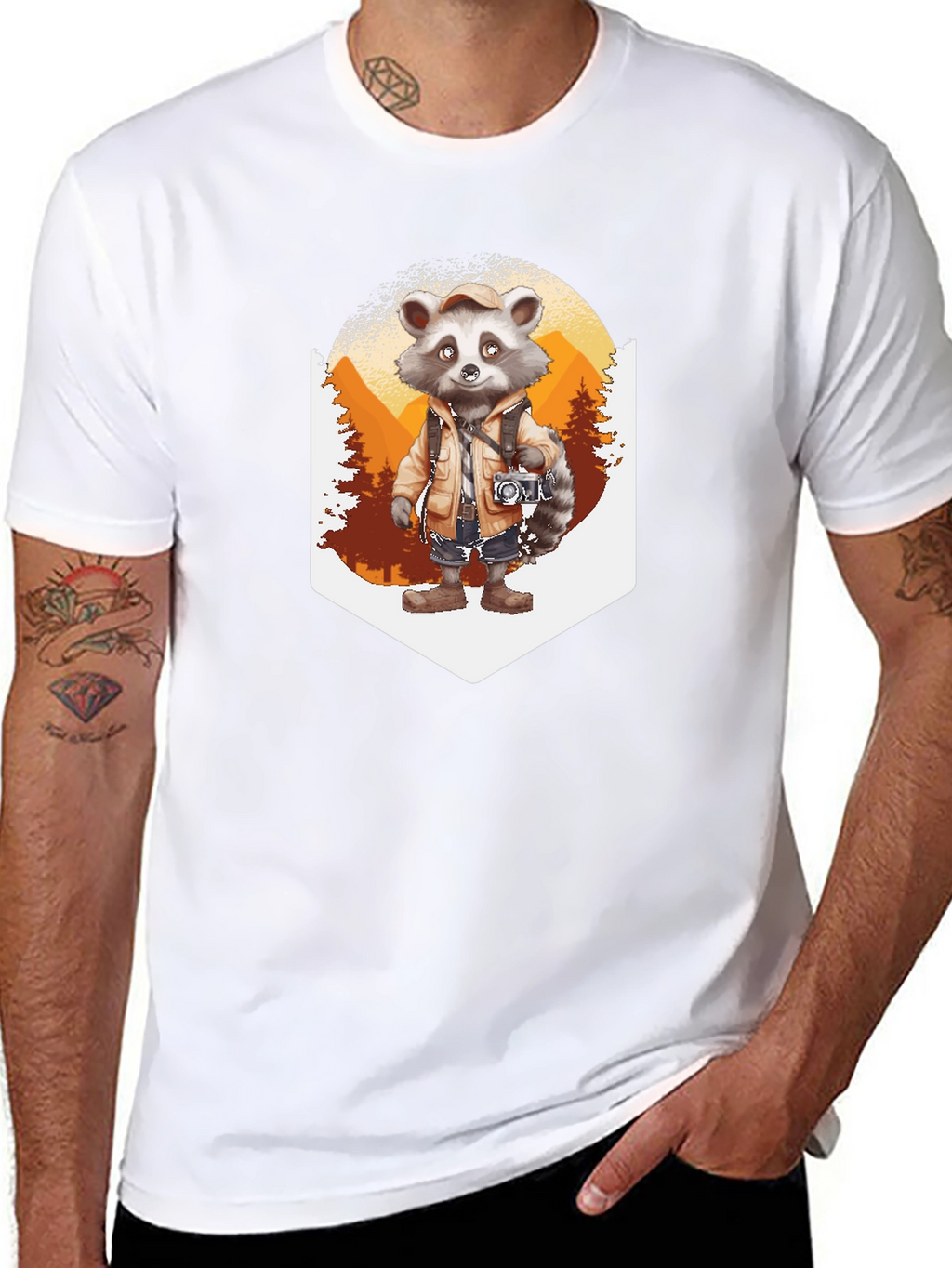 Raccoon Tourist T-Shirt